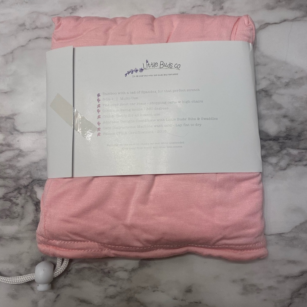 Brand new Multi-use swaddle and nursery cover up - Pink/Floral - Picture 6 of 9